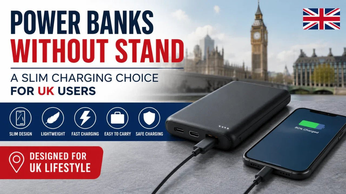 Power Banks Without Stand | A Slim Charging Choice for UK Users - I Love Power Bank