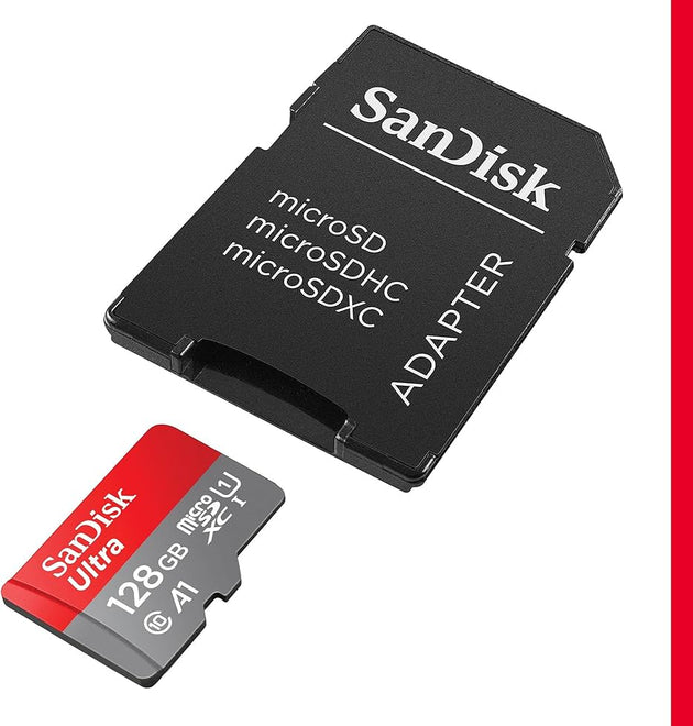 128GB Micro SD card with adapter 100 MB/s - I Love Power Bank