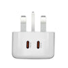 40W iPhone Charger Dual PD Type USB-C Fast Plug For 15 14 13 12 11Pro Plus Max