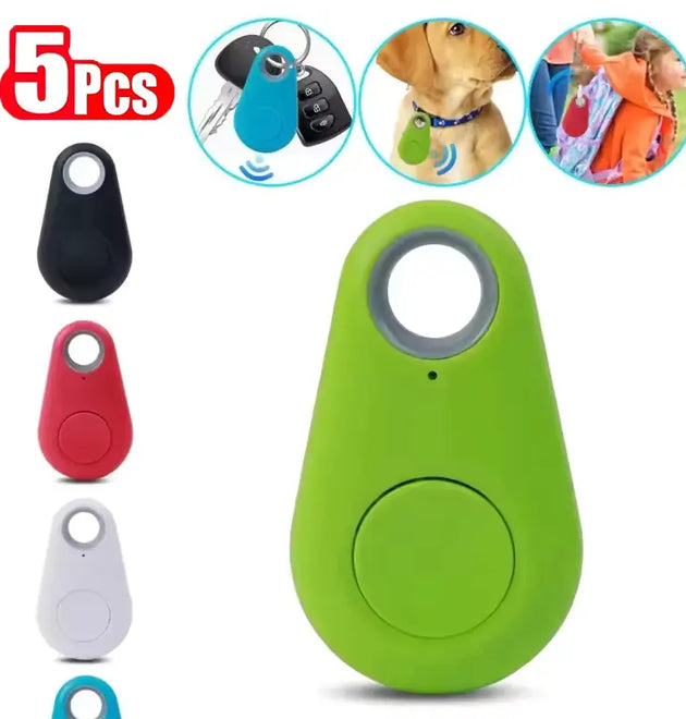 1-5pcs Wireless Mini GPS Tracker Anti-lost Alarm Key Child Bag Wallet Finder Bluetooth APP Locator Smart Tag For Ios and Android